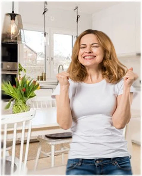 The face you make when your dirty house is finally clean