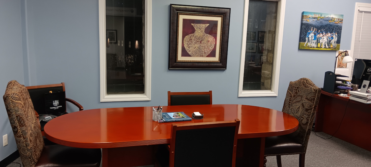 A professionally cleaned office space in Kansas City, showcasing the results of our commercial cleaning service.